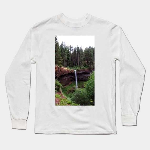 Silver Falls State Park Oregon Long Sleeve T-Shirt by supernova23